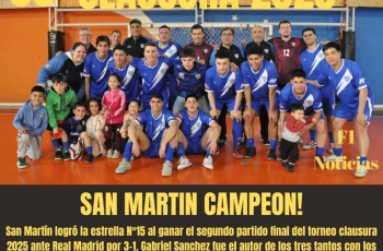 SAN MARTIN CAMPEÒN DEL CLAUSURA EN RIO GRANDE